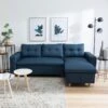 Canapé D'angle Convertible WADE 3 Places Bleu - HAPPY GARDEN -Accueil-Canapé canape 10780591