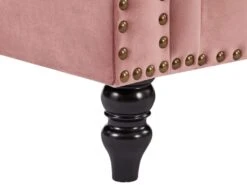 Canapé D'angle Réversible En Velours Vieux Rose TURNER -Accueil-Canapé canape 10838513