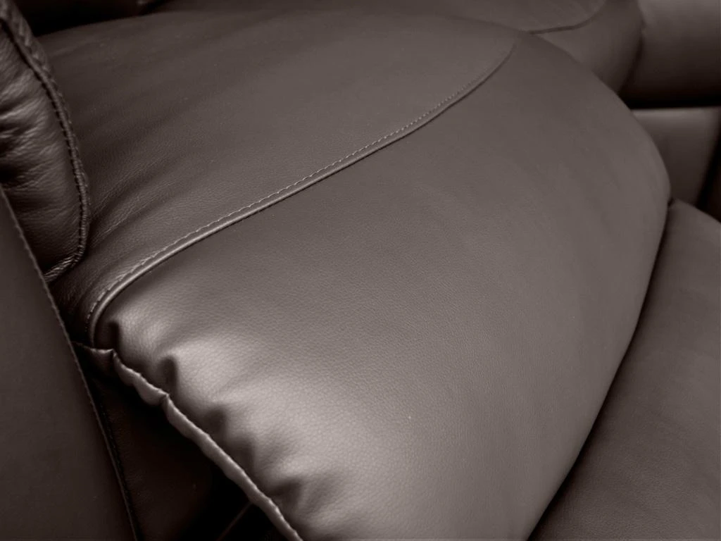 Canapé D'angle Relax Cuir EVASION - Marron 7 Canapé D'angle Relax Cuir EVASION - Marron – Image 5