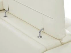 Canapé 2 Places En Cuir De Vachette Blanc BREYT II -Accueil-Canapé canape 10905833