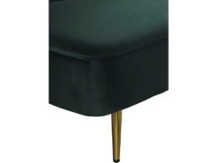 Canapé Clic Clac Velours "James" - 180 X 83 X 75 Cm - 3 Places - Vert Foncé. -Accueil-Canapé canape 11176325