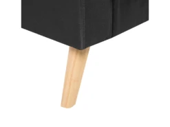 Canapé 2 Places En Tissu Noir KALMAR -Accueil-Canapé canape 11781593