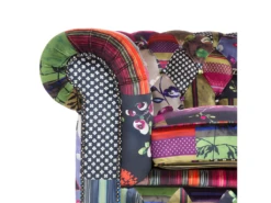 Canapé 3 Places Patchwork Bordeaux Violet CHESTERFIELD 21 Canapé 3 Places Patchwork Bordeaux Violet CHESTERFIELD -Accueil-Canapé canape 11782125