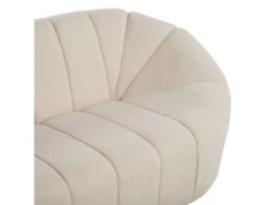 Canapé 3 Places En Tissus Blanc LOMMA -Accueil-Canapé canape 11784999