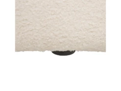 Canapé 3 Places En Tissus Blanc LOMMA -Accueil-Canapé canape 11785001