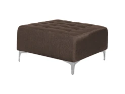 Canapé Angle Droite Convertible En Tissu Marron Foncé 4 Places Avec Pouf ABERDEEN 18 Canapé Angle Droite Convertible En Tissu Marron Foncé 4 Places Avec Pouf ABERDEEN -Accueil-Canapé canape 11815725