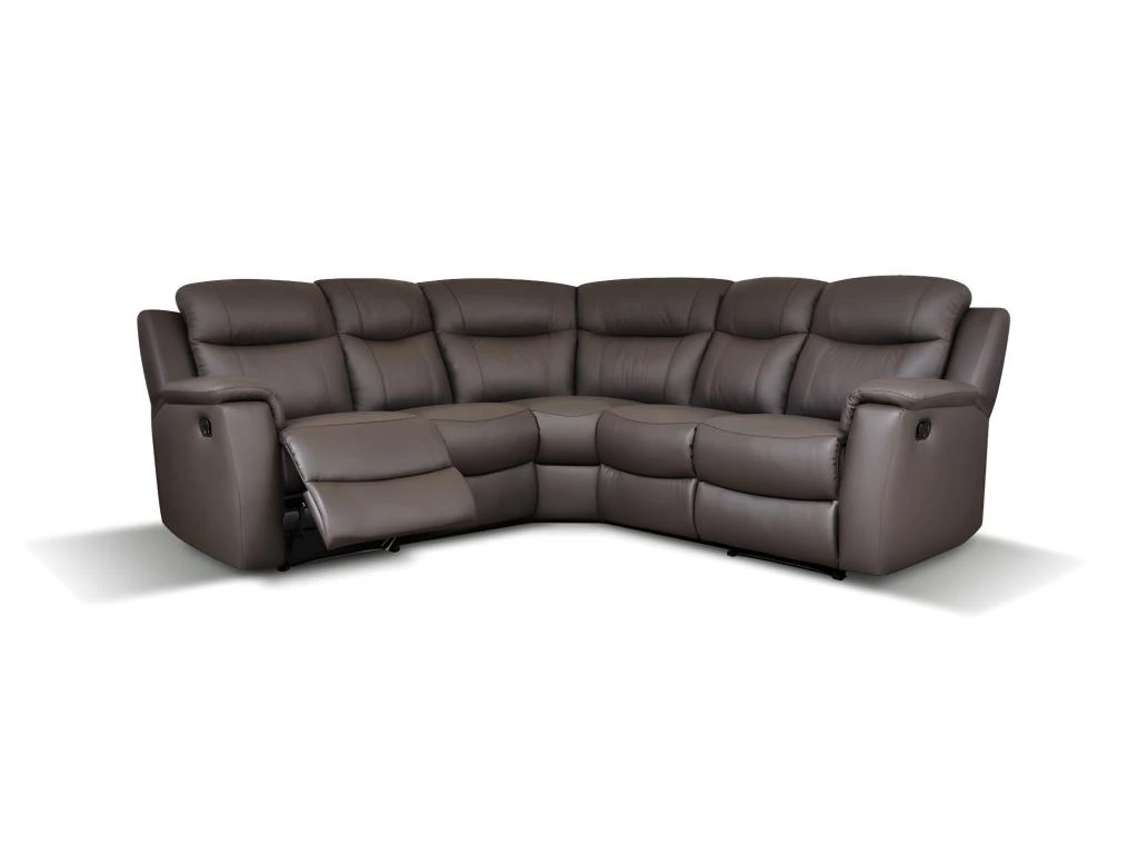 Canapé D'angle Relax Cuir EVASION - Noir 8 Canapé D'angle Relax Cuir EVASION - Noir – Image 6