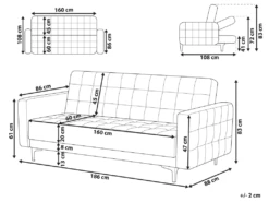 Canapé Convertible 3 Places En Tissu Marron Foncé ABERDEEN 13 Canapé Convertible 3 Places En Tissu Marron Foncé ABERDEEN -Accueil-Canapé canape 11921829