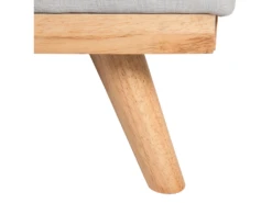 Canapé Convertible 3 Places En Tissu Gris Clair FROYA -Accueil-Canapé canape 11943303