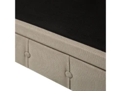 Canapé 3 Places En Tissu Beige CHESTERFIELD BIG -Accueil-Canapé canape 12012187