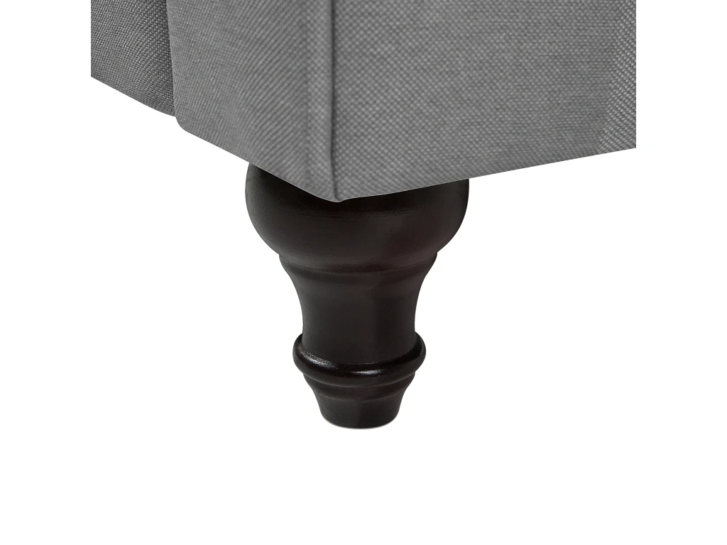 Canapé 3 Places En Tissu Gris Clair CHESTERFIELD BIG 12 Canapé 3 Places En Tissu Gris Clair CHESTERFIELD BIG – Image 10