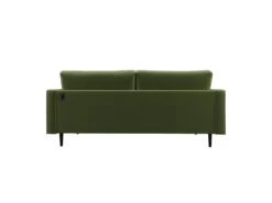 Canapé Droit MAEL Cacharel En Velours Kaki Fixe -Accueil-Canapé canape 12219269