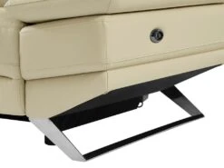 Canapé D'angle Gauche Relax électrique En Cuir De Vachette Beige PUNO II -Accueil-Canapé canape 12292059