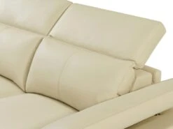 Canapé D'angle Gauche Relax électrique En Cuir De Vachette Beige PUNO II -Accueil-Canapé canape 12292061