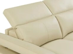 Canapé D'angle Droit Relax électrique En Cuir De Vachette Beige PUNO II 22 Canapé D'angle Droit Relax électrique En Cuir De Vachette Beige PUNO II -Accueil-Canapé canape 12292649