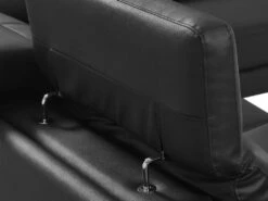 Canapé D'angle Droit Relax électrique En Cuir De Vachette Noir PUNO II 25 Canapé D'angle Droit Relax électrique En Cuir De Vachette Noir PUNO II -Accueil-Canapé canape 12292671