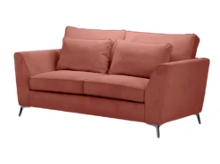 Canapé 2 Places Isla Velours Côtelé Fjord Terracotta - Terracotta
