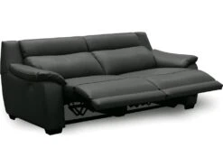 Canapé 3 Places Avec 2 Relax En 100% Tout Cuir épais Luxe Italien - 2 Relax électriques, Anthracite. BERN -Accueil-Canapé canape 12305053