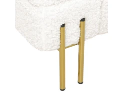 Canapé 3 Places Bouclé Blanc GRANNA -Accueil-Canapé canape 12309471