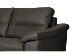 Canapé 3 Places En 100% Tout Cuir épais Italien Vachette HAMBOURG, Couleur Chocolat -Accueil-Canapé canape 12328283