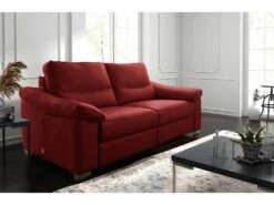 Canapé 2 Places En 100% Tout Cuir épais Italien Vachette HAMBOURG, Couleur Rouge Foncé 9 Canapé 2 Places En 100% Tout Cuir épais Italien Vachette HAMBOURG, Couleur Rouge Foncé -Accueil-Canapé canape 12328331