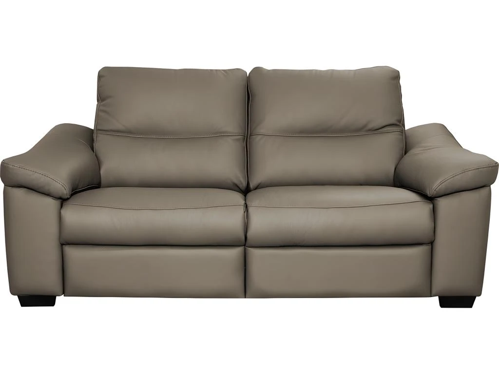 Canapé 2 Places En 100% Tout Cuir épais Italien Vachette HAMBOURG, Couleur Taupe 3 Canapé 2 Places En 100% Tout Cuir épais Italien Vachette HAMBOURG, Couleur Taupe