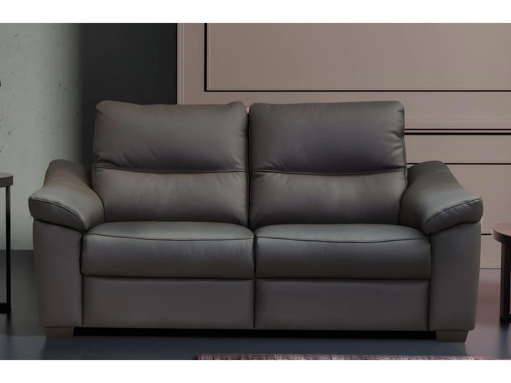 Canapé 2 Places En 100% Tout Cuir épais Italien Vachette HAMBOURG, Couleur Chocolat 3 Canapé 2 Places En 100% Tout Cuir épais Italien Vachette HAMBOURG, Couleur Chocolat