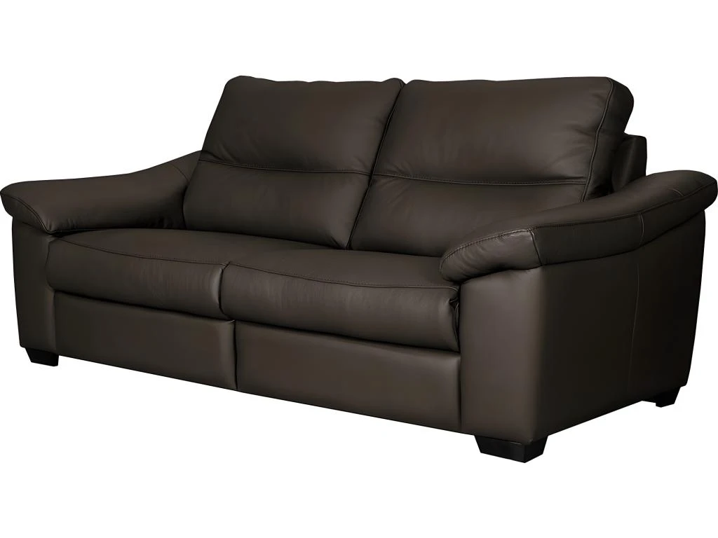 Canapé 2 Places En 100% Tout Cuir épais Italien Vachette HAMBOURG, Couleur Chocolat 6 Canapé 2 Places En 100% Tout Cuir épais Italien Vachette HAMBOURG, Couleur Chocolat – Image 4