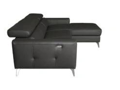 Canapé D'angle En Cuir Italien De Luxe 5 Places BOTERO, Avec Relax électrique, Noir, Angle Droit -Accueil-Canapé canape 12328533