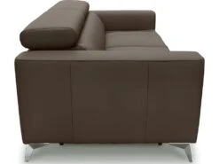 Canapé 3 Places Convertible En Cuir Italien De Luxe MOVIDA, Taupe -Accueil-Canapé canape 12328673