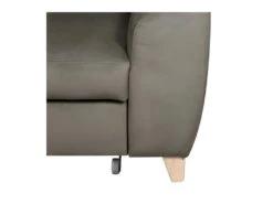 Canapé D'angle Convertible En Tissu Velours Luxe 5 Places, ASTERIA Taupe, Angle Gauche -Accueil-Canapé canape 12331863