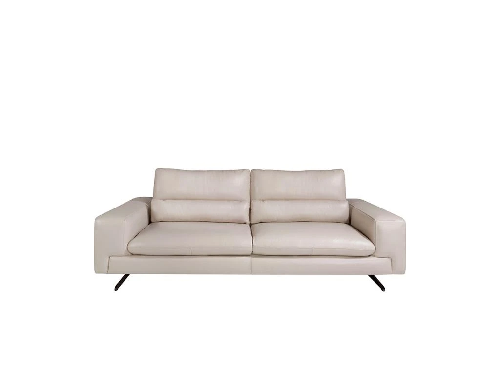 Canapé 3 Places En Cuir Et Acier Noir 6142 ANGEL CERDA 5 Canapé 3 Places En Cuir Et Acier Noir 6142 ANGEL CERDA – Image 3