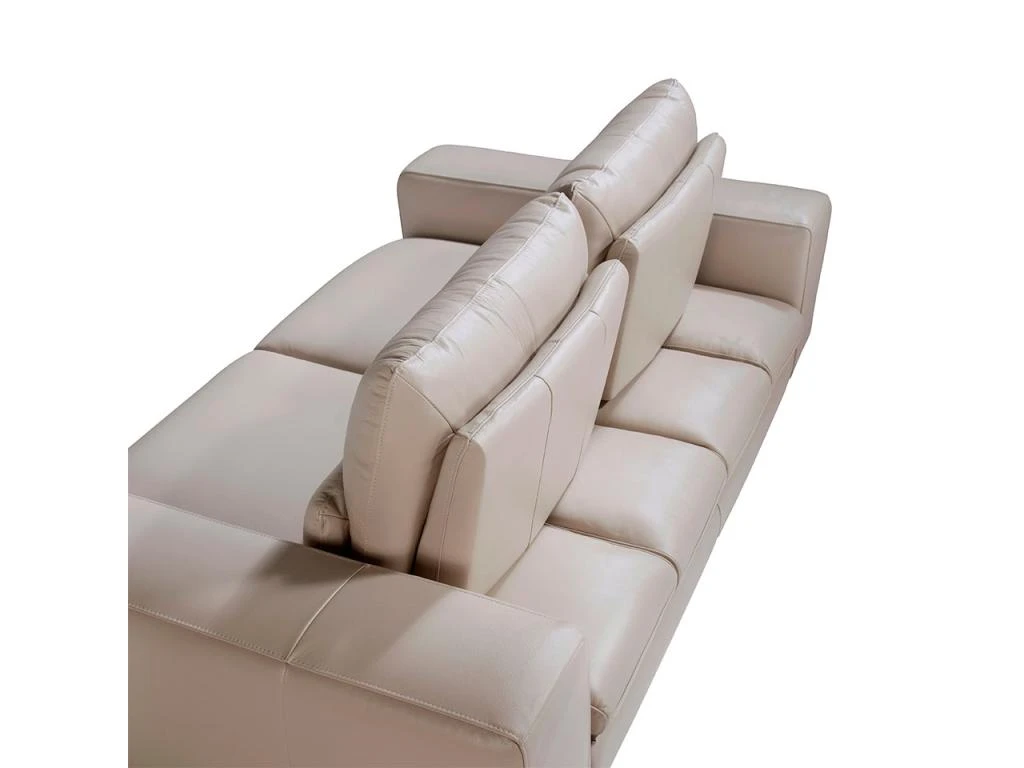 Canapé 3 Places En Cuir Et Acier Noir 6142 ANGEL CERDA 9 Canapé 3 Places En Cuir Et Acier Noir 6142 ANGEL CERDA – Image 7