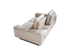 Canapé 2 Places En Cuir Et Acier Noir 6141 ANGEL CERDA -Accueil-Canapé canape 12386257