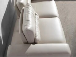 Canapé 2 Places En Cuir Et Acier Noir 6141 ANGEL CERDA -Accueil-Canapé canape 12386263