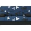 Banquette Clic Clac 3 Places - Tissu Bikini Bleu - Style Contemporain - L 190 X P 92 Cm - DREAM -Accueil-Canapé canape 12396077