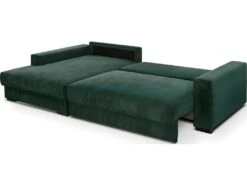 Canapé D'angle à Gauche Convertible 3 Places Avec Coffre En Velours Côtelé Vert Foncé - Arty 10 Canapé D'angle à Gauche Convertible 3 Places Avec Coffre En Velours Côtelé Vert Foncé - Arty -Accueil-Canapé canape 12407415