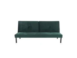 LYNN Banquette Clic Clac 3 Places - Tissu Vert - L 190 X P 92 X H 87 Cm