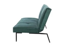 LYNN Banquette Clic Clac 3 Places - Tissu Vert - L 190 X P 92 X H 87 Cm -Accueil-Canapé canape 12461945