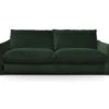 Canape Fixe 3 Places TYFA - Velours Vert Bouteille - L 231 X P 102 X H 78 Cm - HEXAGONE -Accueil-Canapé canape 12510925