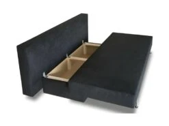 Banquette Convertible TEIJO 3 Places - Tissu Noir - Contemporain - L187 X P 91 X H 82 Cm -Accueil-Canapé canape 12511291