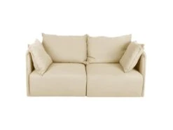 Canapé DUNE 2 Places - Crème - TEMAHOME