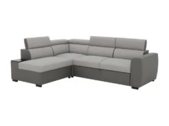 Canapé D'angle Convertible 4 Places - Tissu Anthracite/gris - KELIO -Accueil-Canapé canape 12565419