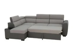 Canapé D'angle Convertible 4 Places - Tissu Anthracite/gris - KELIO -Accueil-Canapé canape 12565421