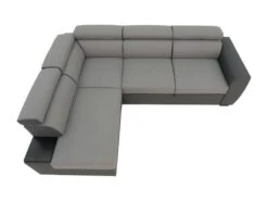Canapé D'angle Convertible 4 Places - Tissu Anthracite/gris - KELIO -Accueil-Canapé canape 12565423