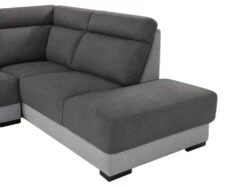 Canapé D'angle Droit En Tissu Bicolore Anthracite Et Gris Clair YOLANDA -Accueil-Canapé canape 12566017
