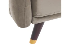 Canapé Convertible 3 Places En Velours Taupe SENJA -Accueil-Canapé canape 12594569