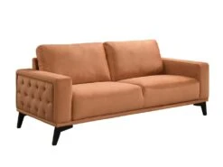 Canapés 3 Places Et 2 Places En Velours Terracotta AZILIS -Accueil-Canapé canape 12654359