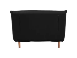 Banquette Convertible 1 Place En Tissu Noir SETTEN -Accueil-Canapé canape 12665473