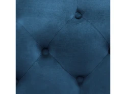 Canapé Chesterfield 3 Places En Velours Bleu SKIEN -Accueil-Canapé canape 12866321